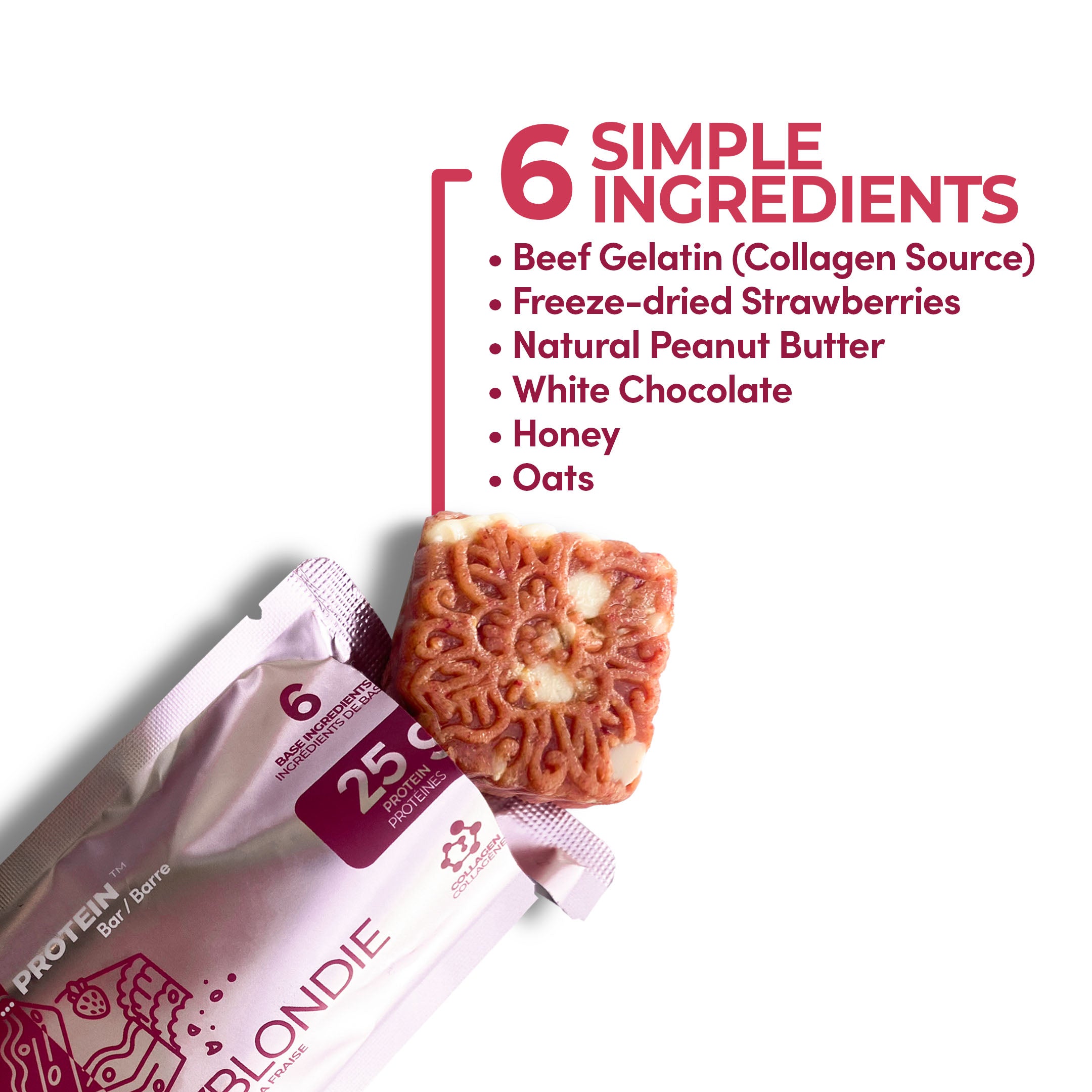 Strawberry Blondie Protein Bars (Box of 12)